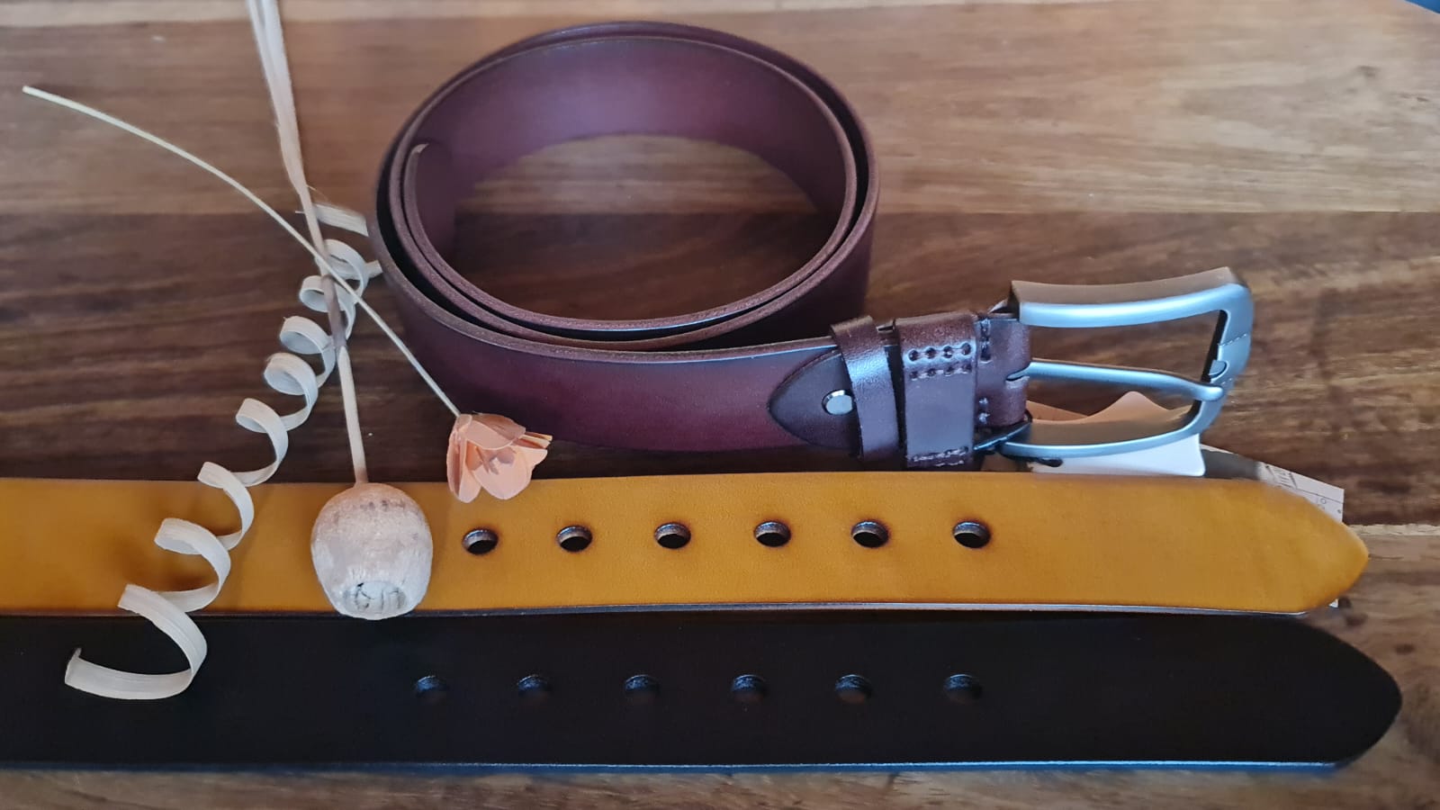 Personalized leather outlet belts