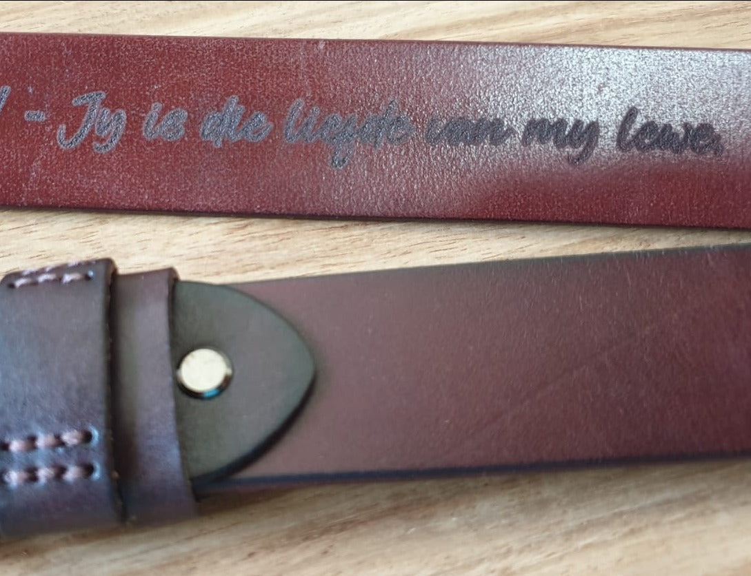 Personalized Leather Belt