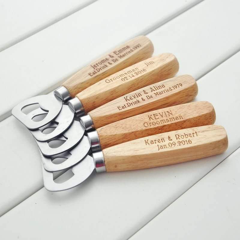 Personalized Wooden bottle openers