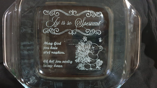 Engraved Glass Bawl