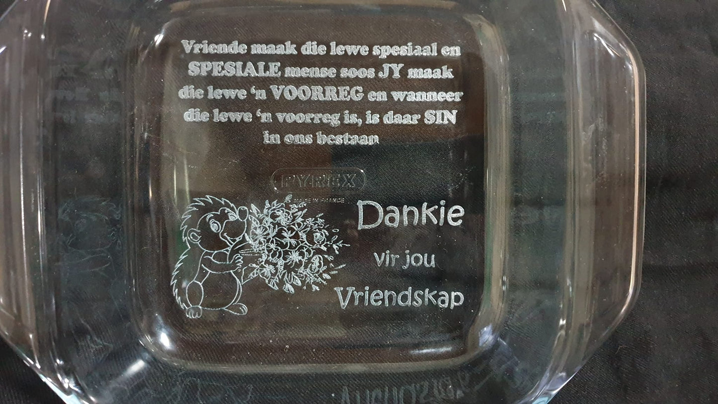 Engraved Glass Bawl