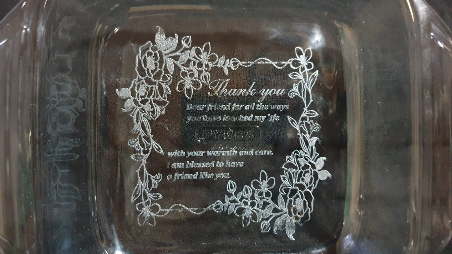 Engraved Glass Bawl