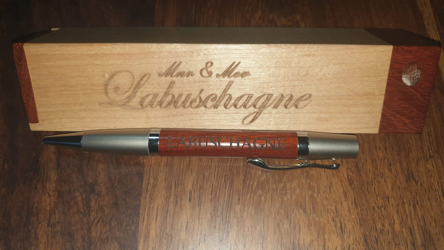 Personalized Maplewood Pen stand