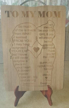 Personalized Bamboo cutting board