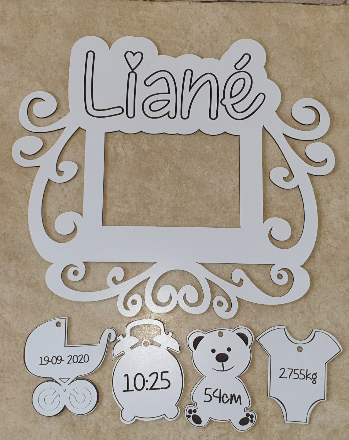 Engraved Baby Frame