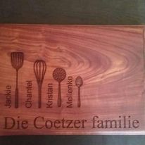 Engraved Kiaat Braaibord