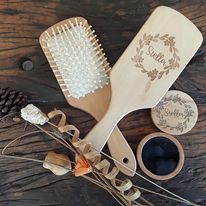 Personalized Bamboo Hairbrush