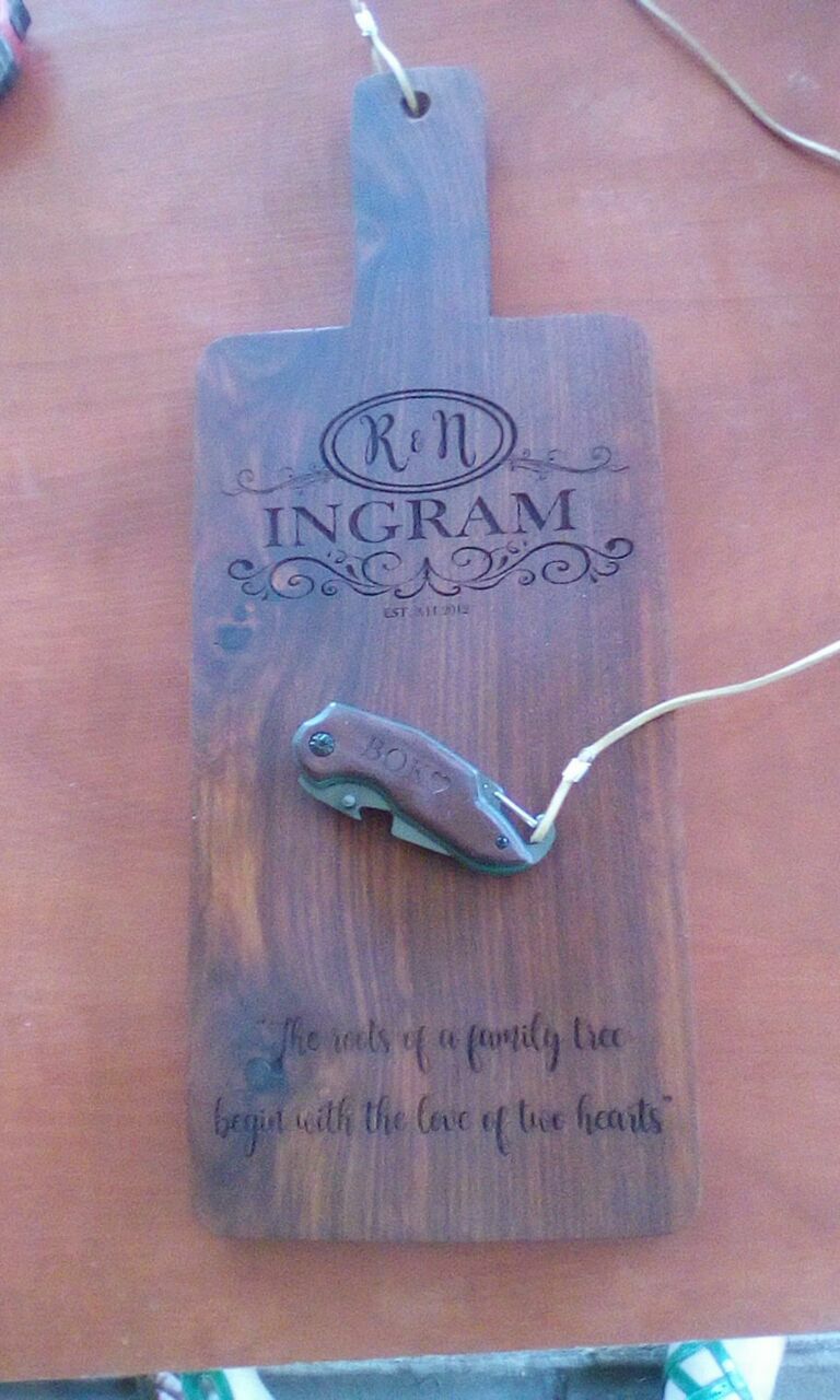 Personalized Biltong Cutting Board