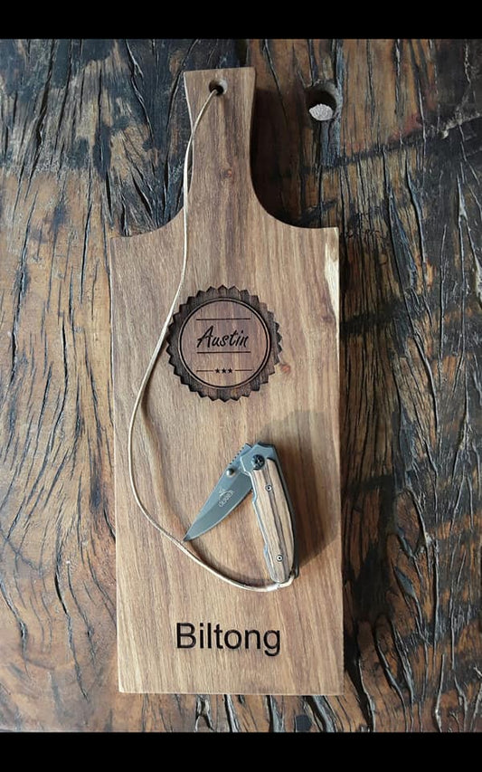 Personalized Biltong Cutting Board