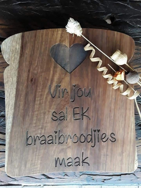 Personalized Braai Broodjie Chopping Board