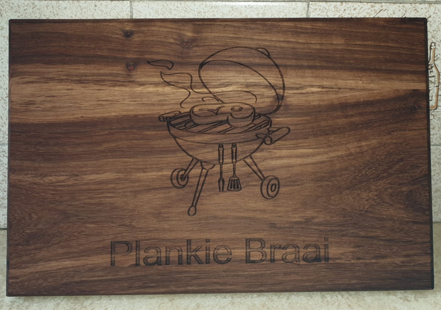 Engraved Kiaat Braaibord