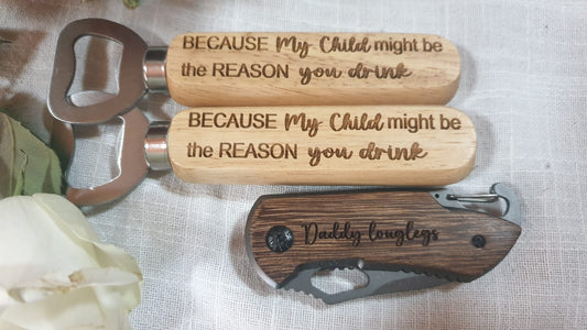 Personalized Wooden bottle openers