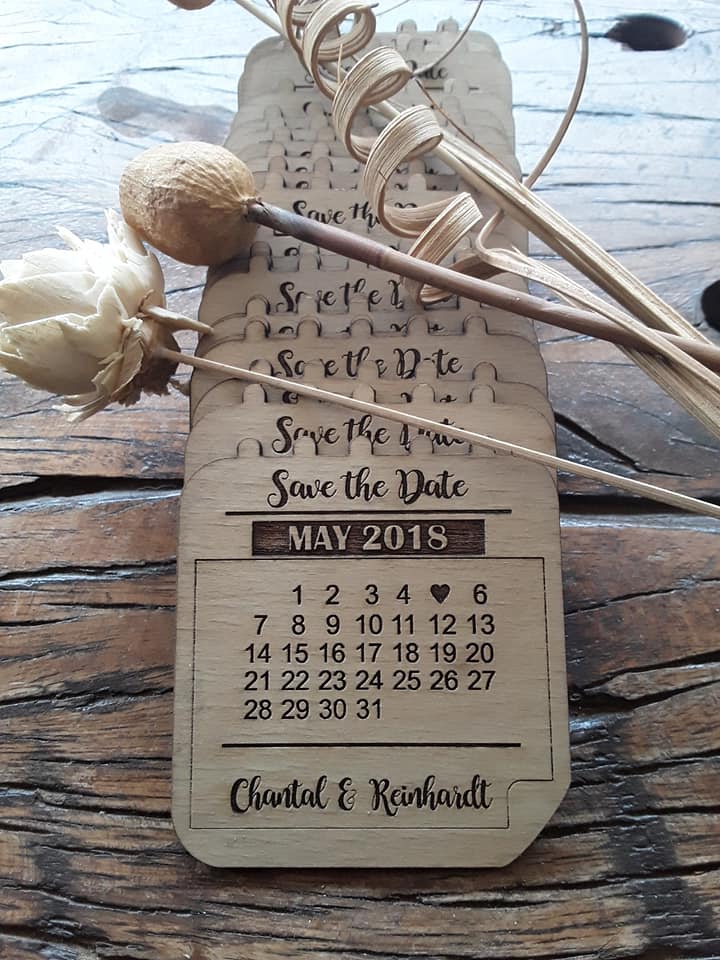 Personalized MDF Saved the Date