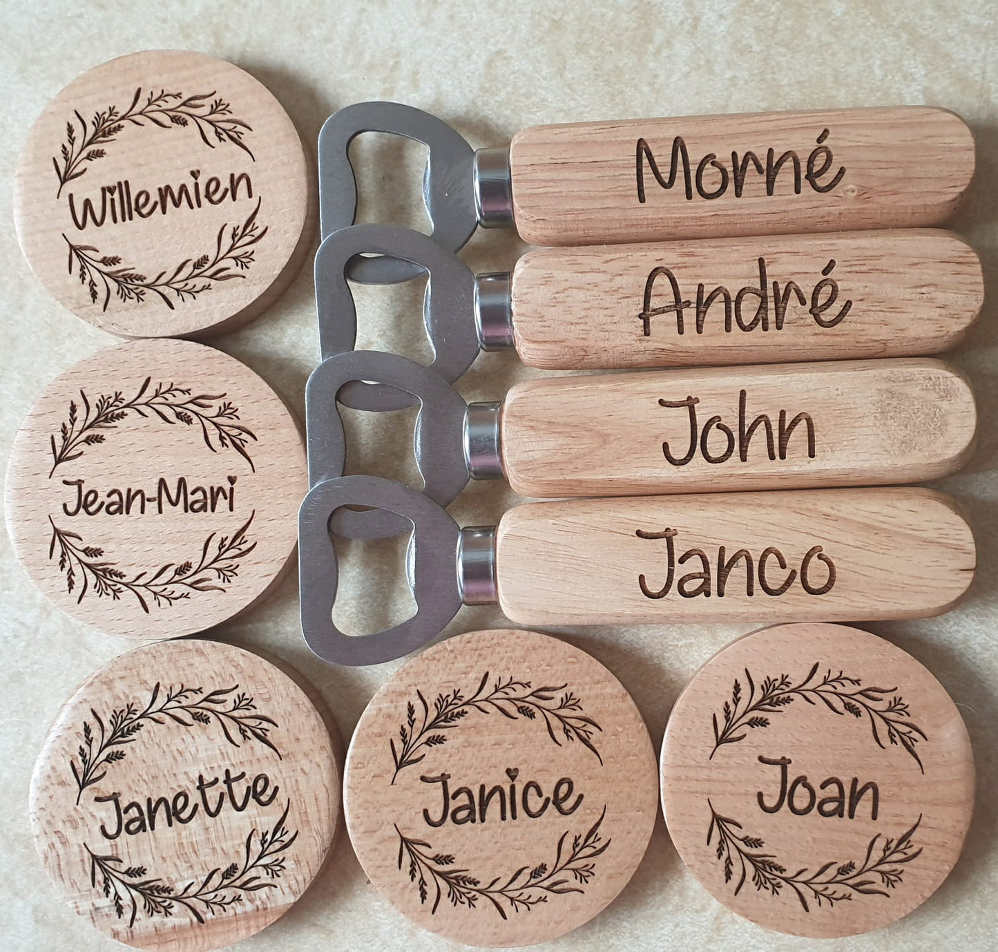 Personalized Wooden bottle openers