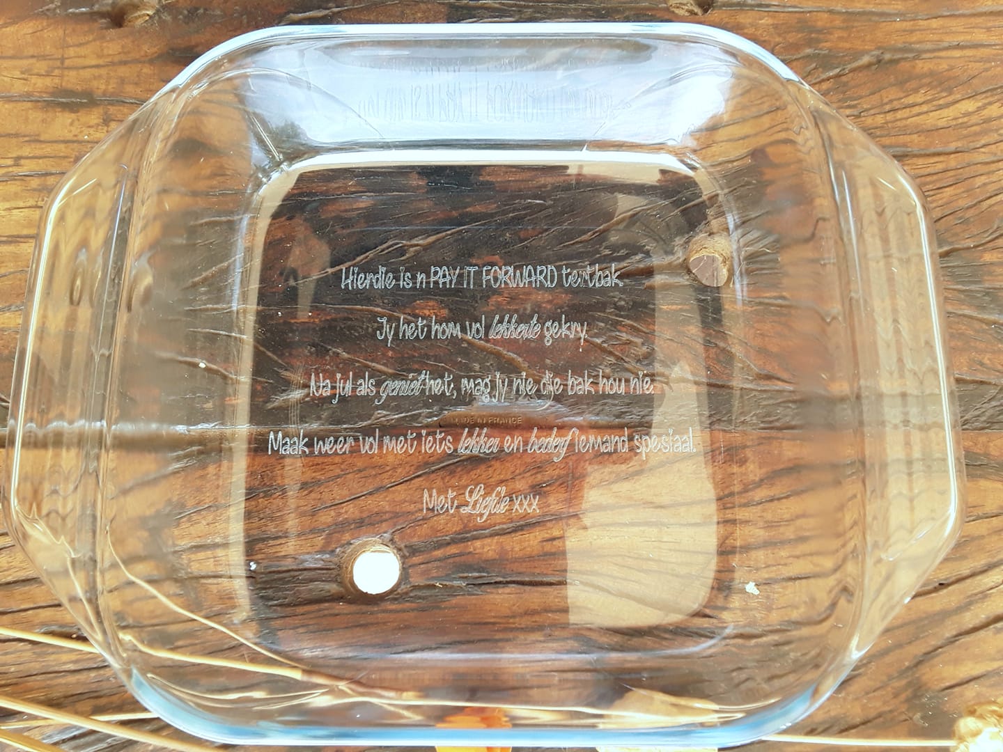 Engraved Glass Bawl